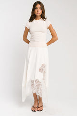 Asher Ribbed Top in Cream