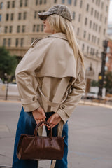 Presley Cropped Trench Coat