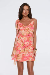 Summer Pastures Mini Dress Orange