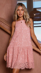 Yvette Mini Dress - Blush