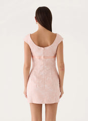 Peaches Mini Dress - Peach