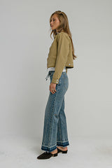 Ryder Washed Denim Cropped Jacket