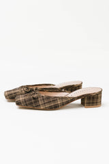 Geneva Plaid Mule