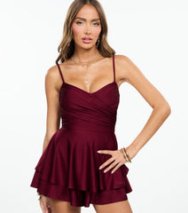 Twirl Talk Tie-Back Skater Romper