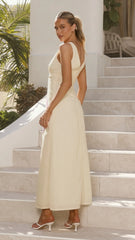 Renee Maxi Dress - Yellow Floral