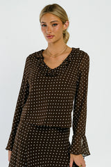 Luna Polka Dot Blouse