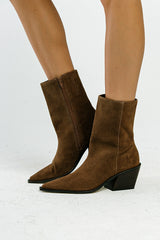 Cleo Ankle Bootie in Brown