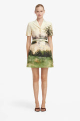 Brigitte Mini Dress - Serene Print