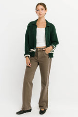 Polly Knit Jacket in Green
