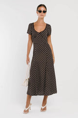 Fawn Polka Dot Maxi Dress