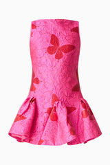 Lorena Jacquard Mini Dress in Pink