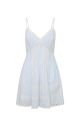 Docila Cotton Striped Dress - VINTAGE VOYAGE