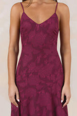 Dancing Spark Maxi Dress Wine