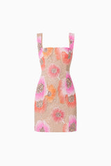 Brittany Floral Mini Dress in Pink