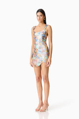 Athea Sequin Mini Dress in Floral