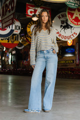 Aubryn Low Rise Wide Leg Jeans