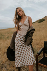 Zadie Plaid Maxi Skirt