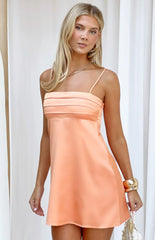Chantell Orange Mini Dress