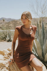 Vinnie Keyhole Mini Dress