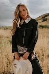 Lucca Collared Denim Jacket