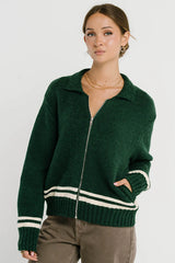 Polly Knit Jacket in Green