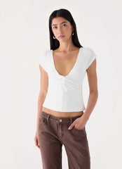 Derrie White Top - White