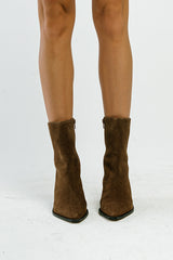 Cleo Ankle Bootie in Brown