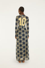Blue Farm Club Long Sleeve Maxi Dress