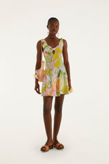 Light Blue Spring Affair Cut-Out Mini Dress