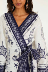 Off-White Coast Scarf Mini Dress