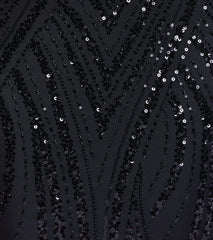Kailey Lace-Up Mermaid Sequin Beaded Formal Dress