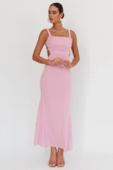 Dream Crush Lace-Up Back Maxi Dress Lilac