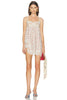 Slip Dress In White Red