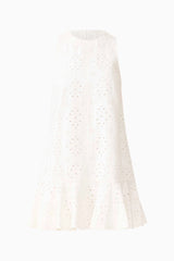 CURAAE Sierra Mini Shift Dress in White