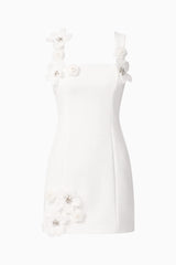 Chantelle Floral Mini Dress in White