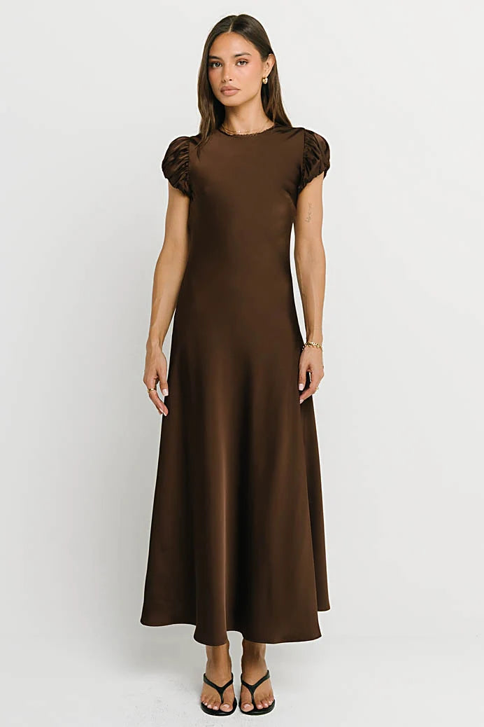 Ellianna Maxi Dress in Dark Brown