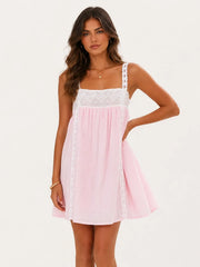 Lacey Mini Dress - Pink