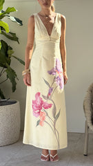 Renee Maxi Dress - Yellow Floral