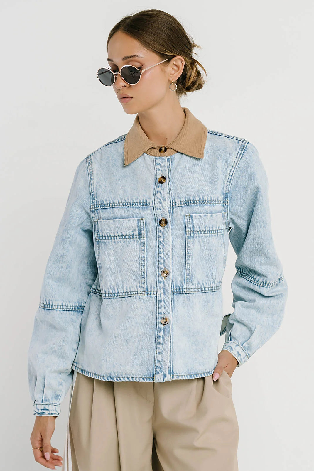 Andy Contrast Denim Jacket