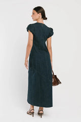 Ellianna Maxi Dress in Denim