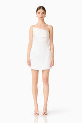 Sydney Strapless Mini Dress in White
