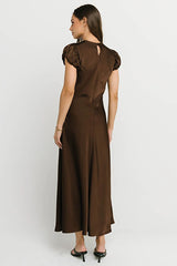 Ellianna Maxi Dress in Dark Brown