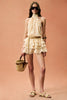 Siedres For Fwrd Halter Mini Dress In Yellow