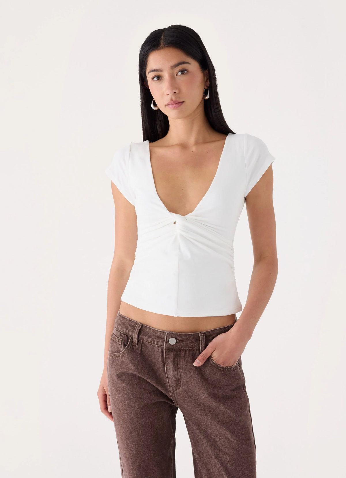 Derrie White Top - White