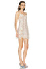 Slip Dress In White Red
